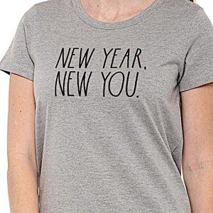 Rae Dunn New Year New You T-Shirt - Short Sleeve, NWT